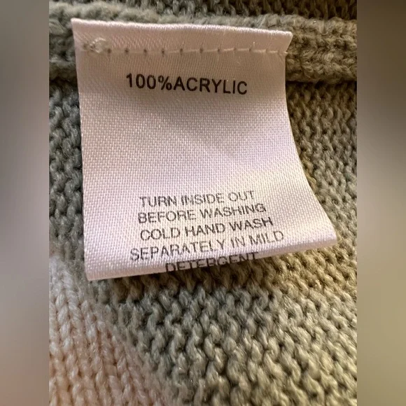 SABO Australia Knit Playsuit Romper Medium Cream Sage Striped Bell Sleeve Lounge - Picture 8 of 8